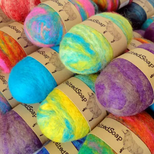 Felted Bar Soap Multicolored