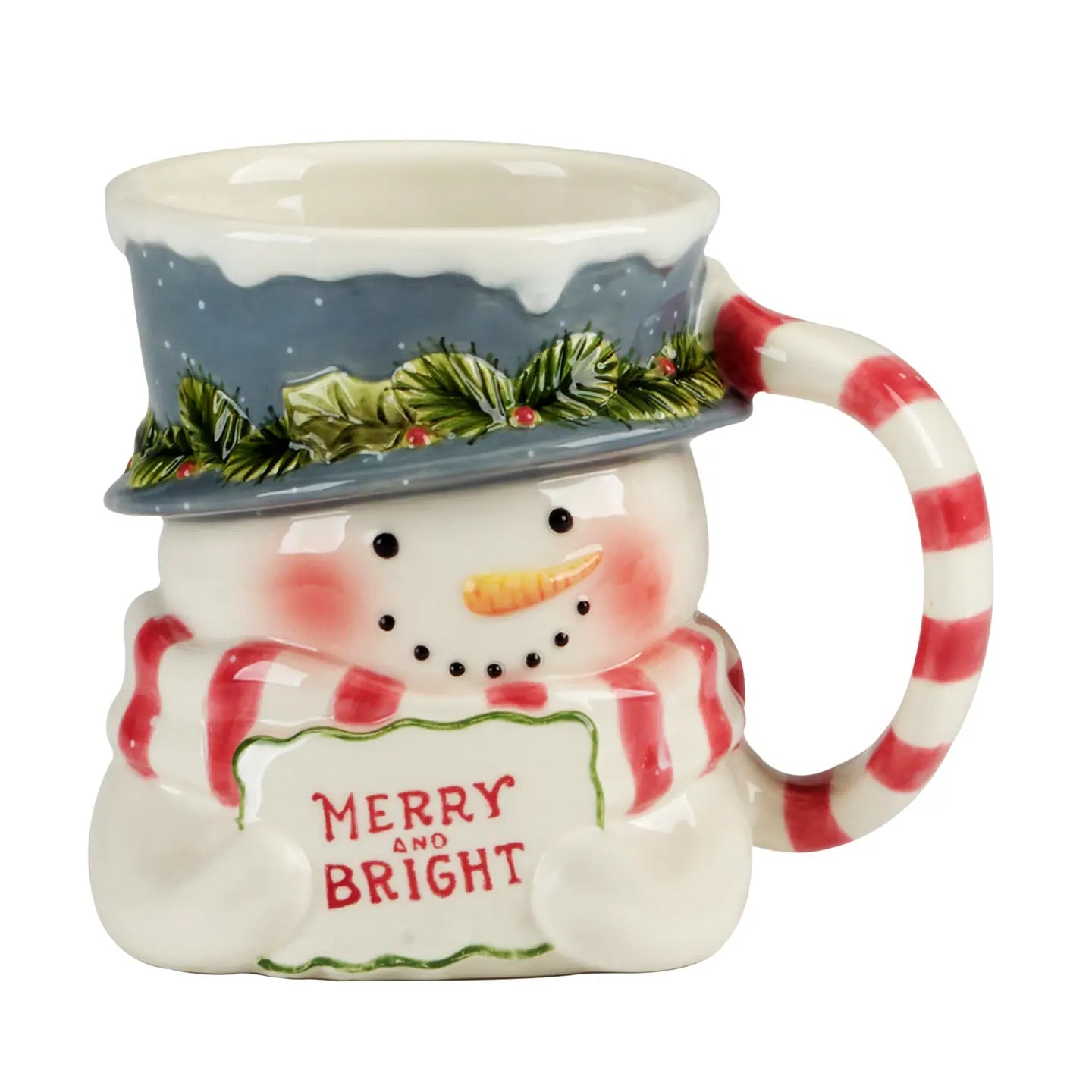 Snowman Greetings 3-D Mug - Snowman