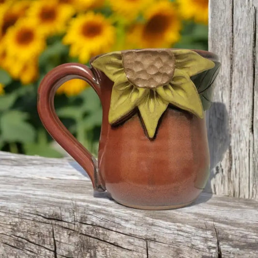 Sunflower Mug - Handmade Pottery