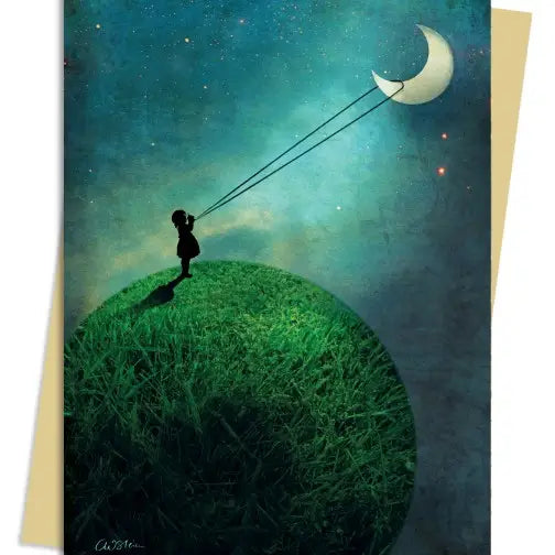 Catrin Weiz-Stein: Chasing the Moon Greeting Card