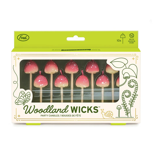 Woodland Wicks - Mushroom Birthday Canles - Set of 10