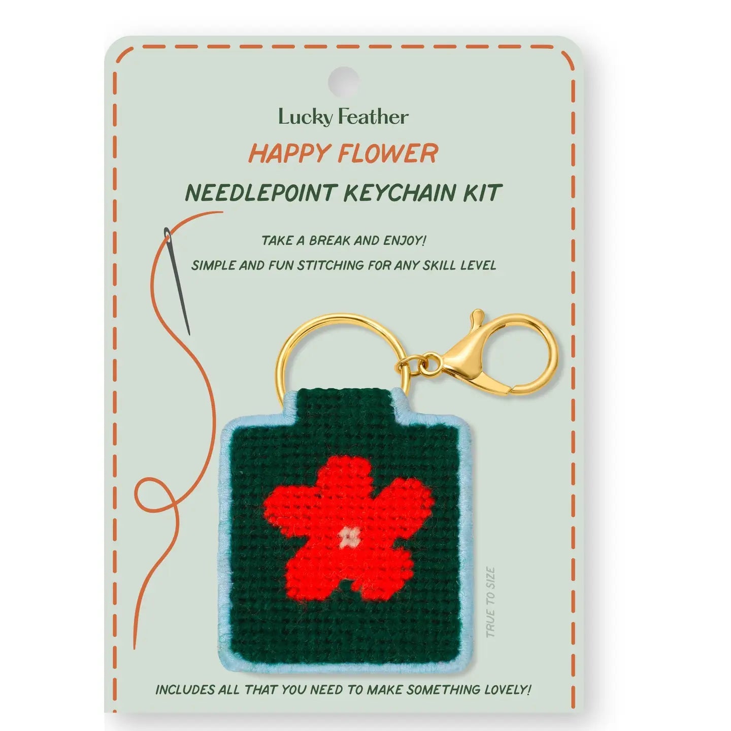 Needlepoint Keychain Kit