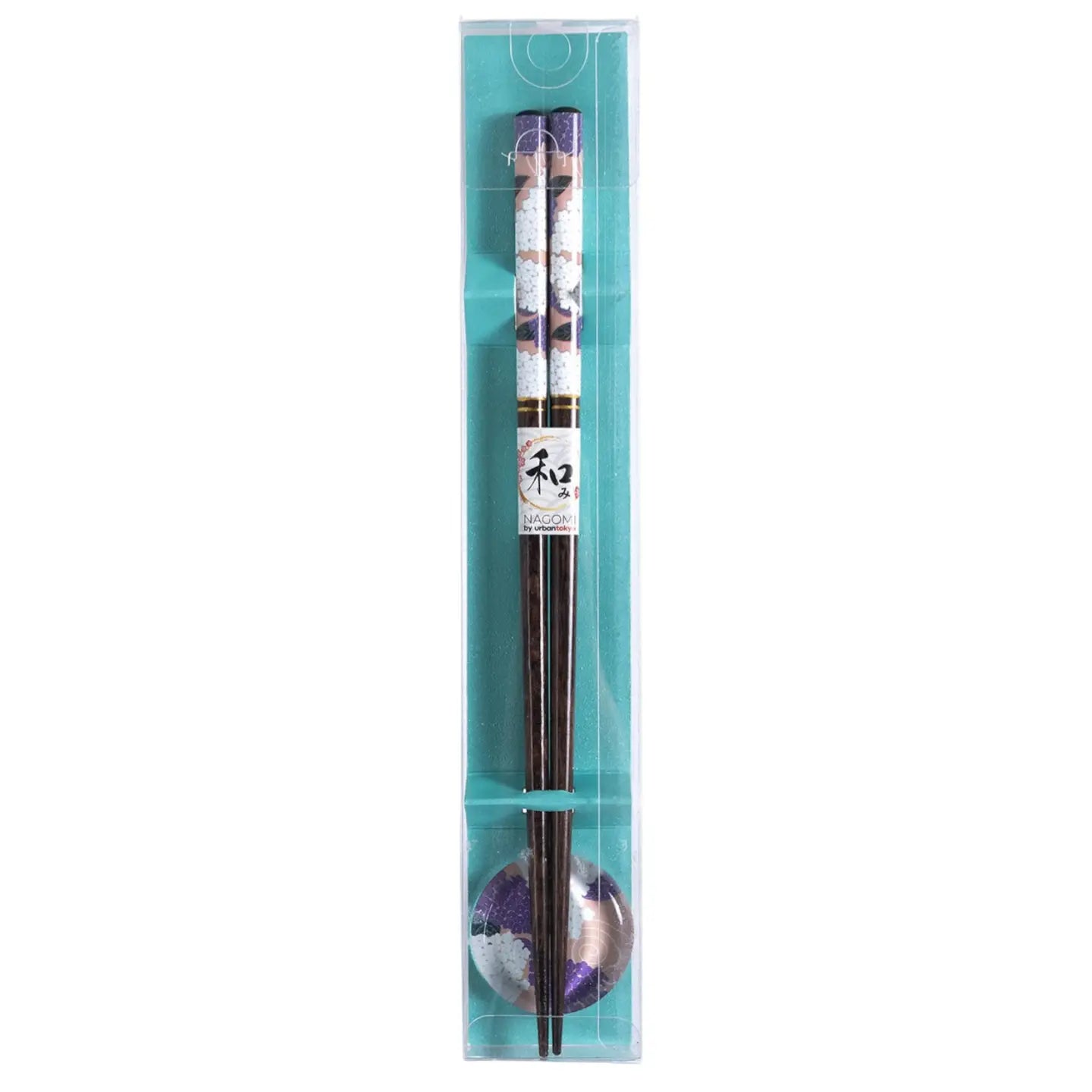 Single Pair Chopsticks and Glass Chopsticks Rests Gift Set