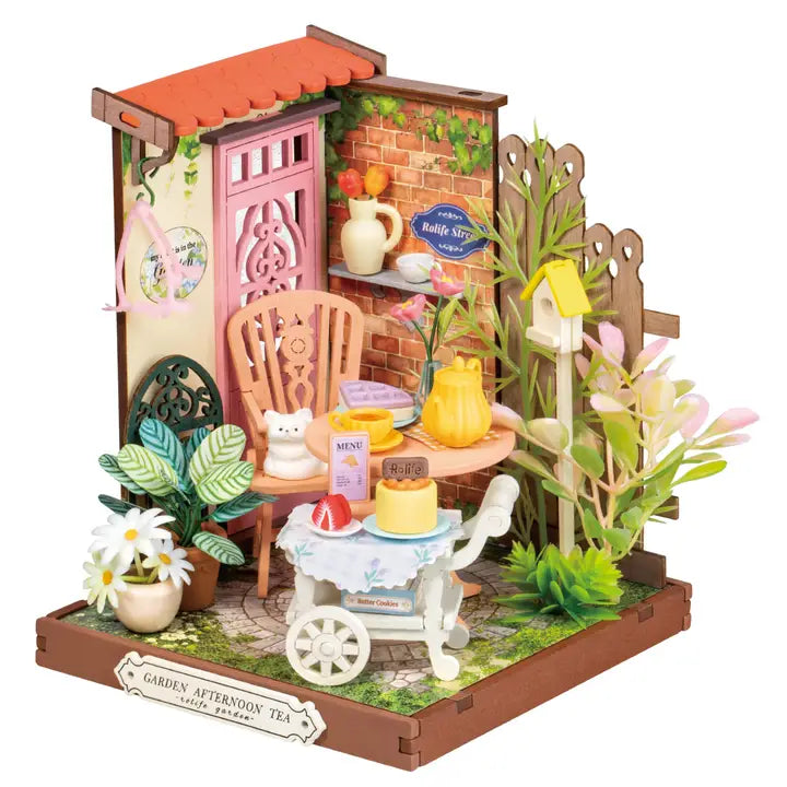 DIY Miniature House Kit: Fancy Tea Yard