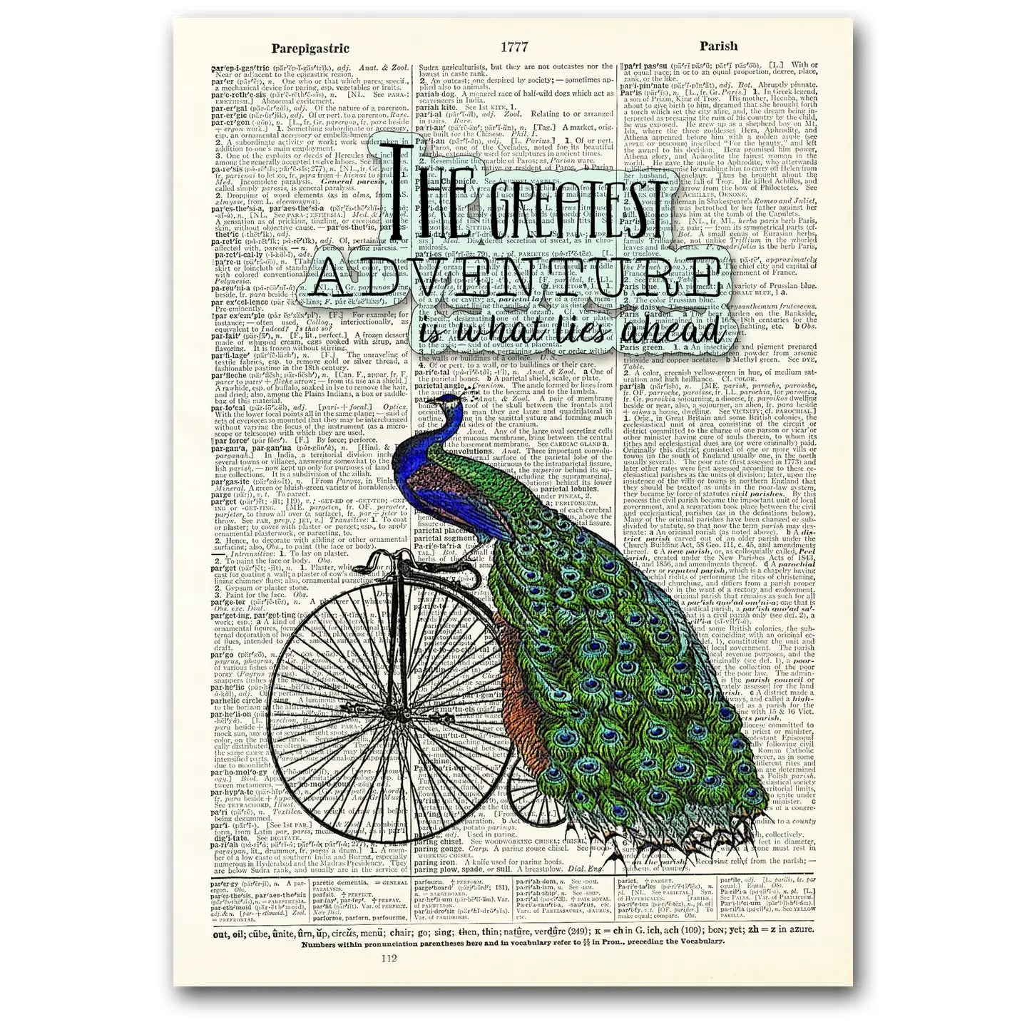 Vintage Dictionary Art