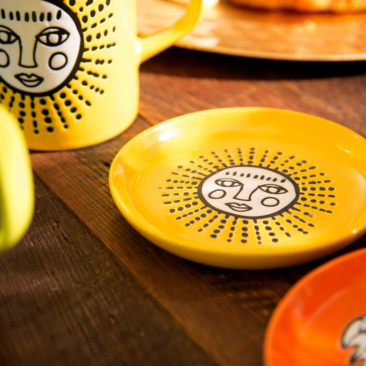 Cuppa Color Coaster - Yellow Sun