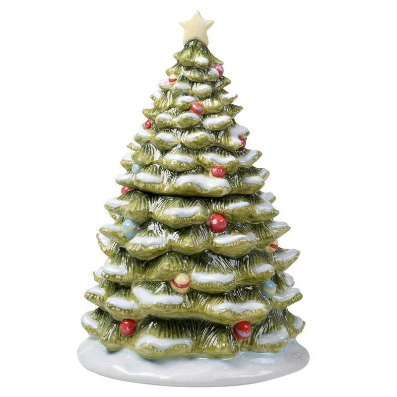 Evergreen Christmas 3D Cookie Jar