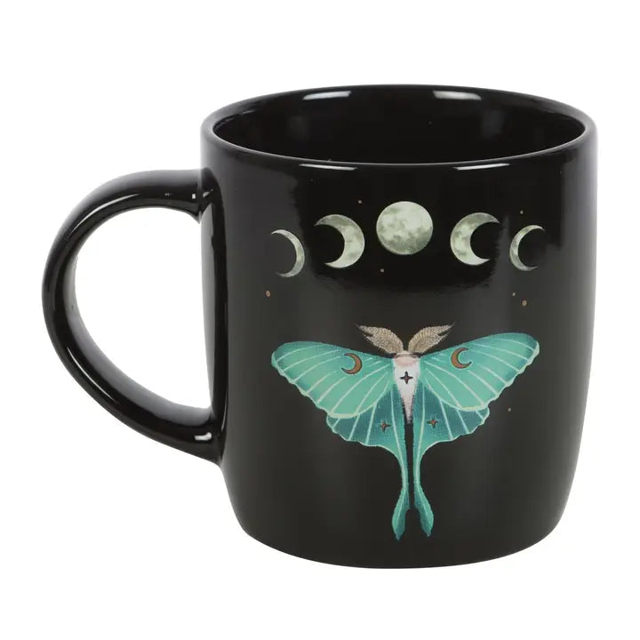 Dark Forest Luna Moth Ceramic Mug