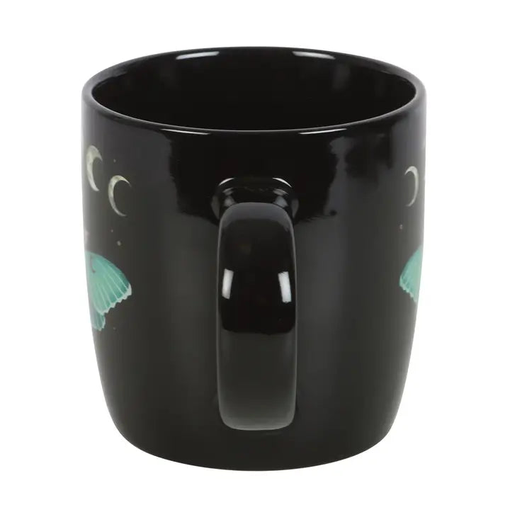 Dark Forest Luna Moth Ceramic Mug