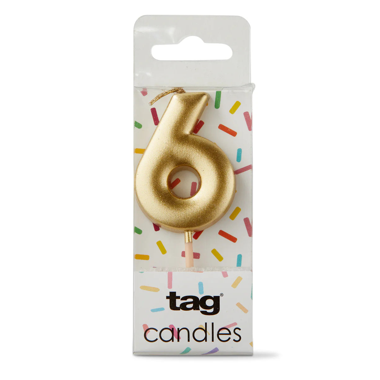 Metallic Digit Candle