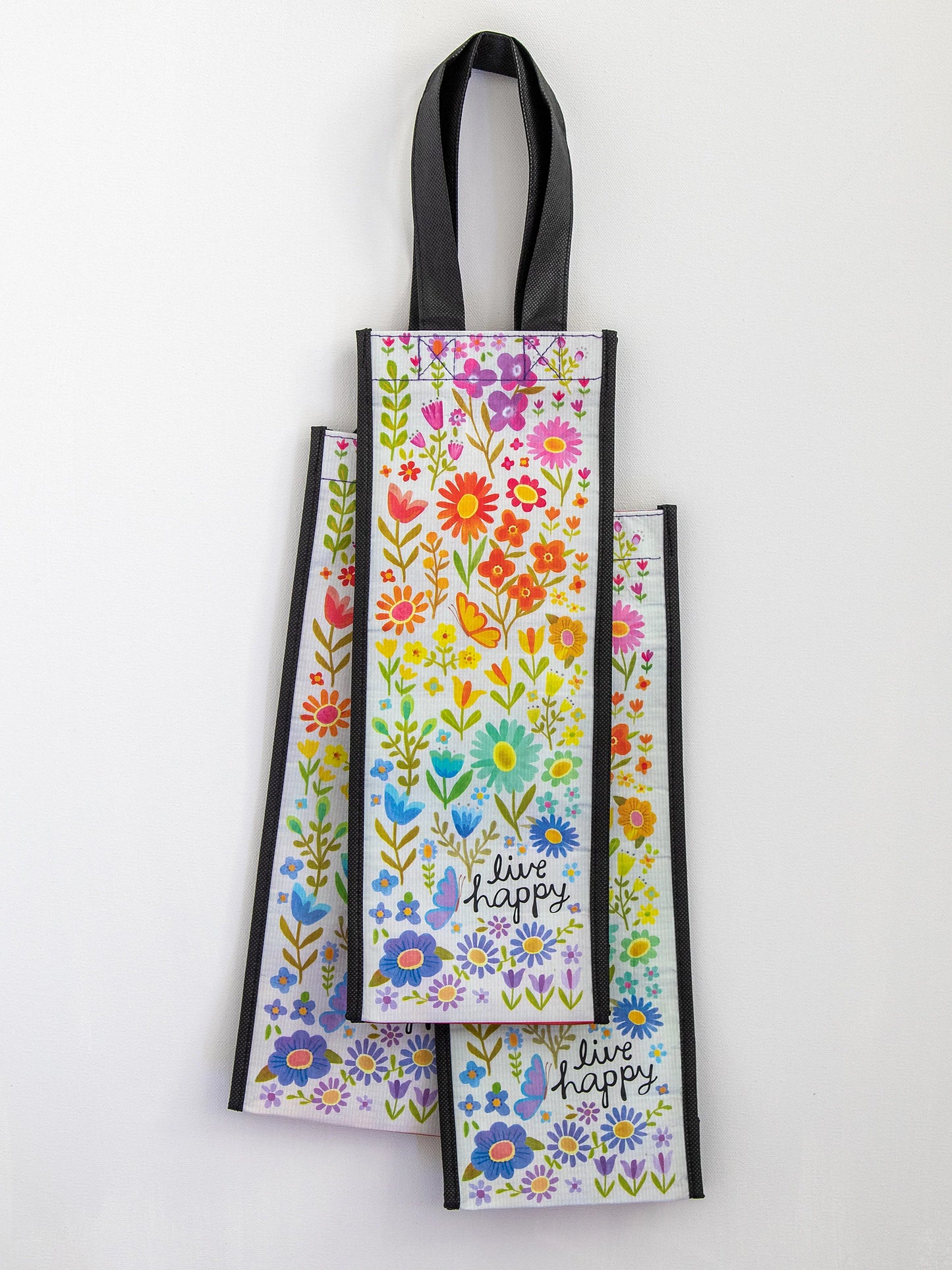 Wine Tote Happy Bag - Live Happy