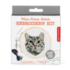 Mini Cross Stitch Embroidery Kit - Tabby Cat