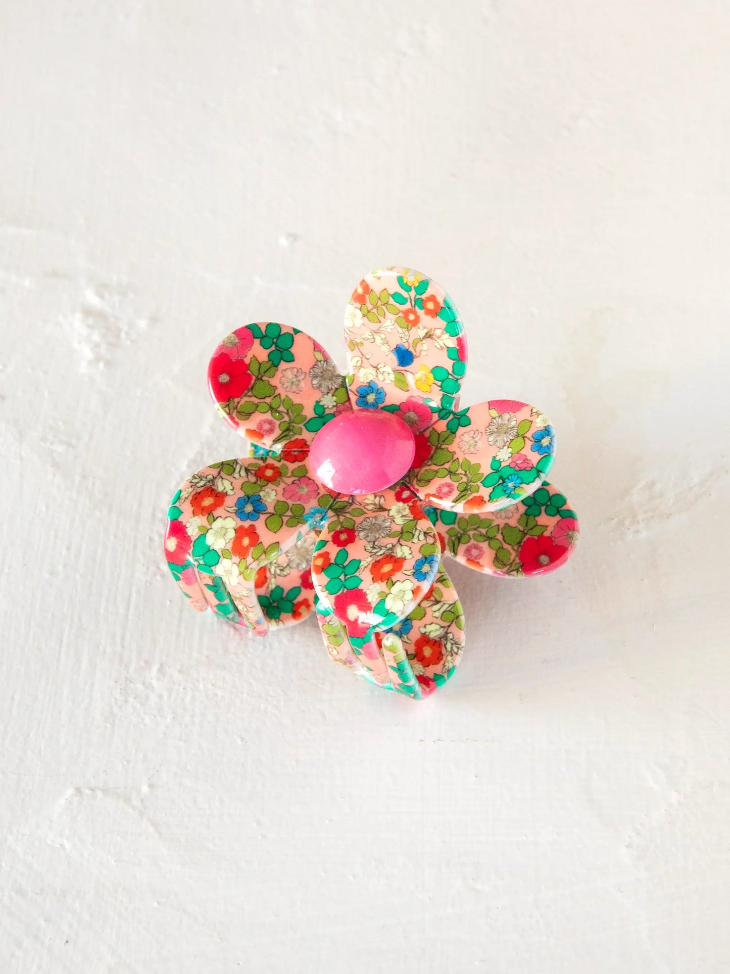 Daisy Claw Clip - Pink