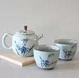 Hand-Painted Bamboo Tea Set