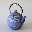 Iron Tea Pot, Bird's Nest Blue