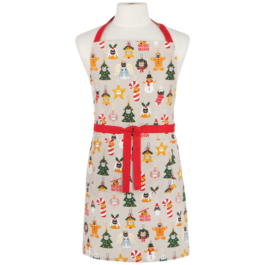 Bauble Cats Christmas Apron