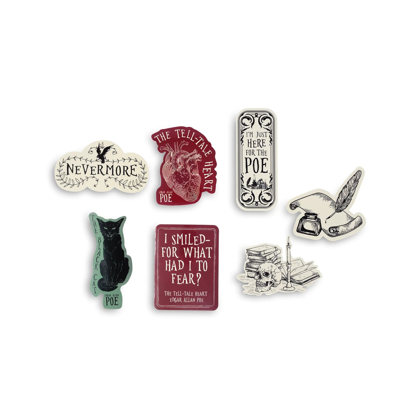Jumbo Sticker Set, Edgar Allan Poe