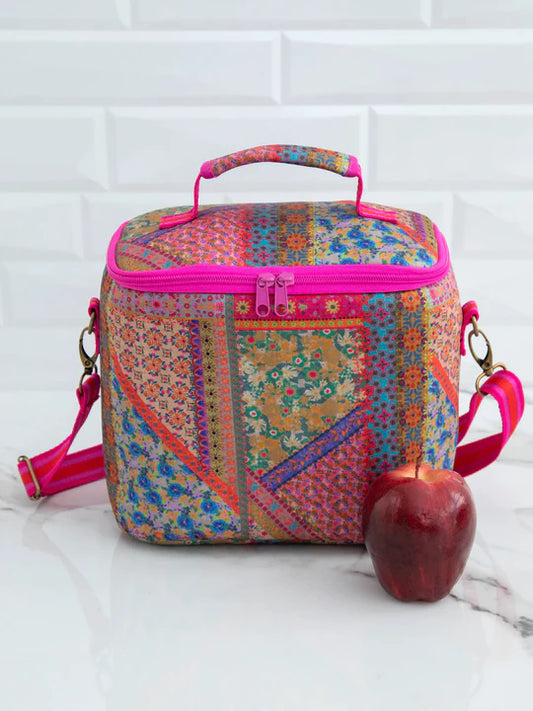 Lunch Tote - Folk Flower