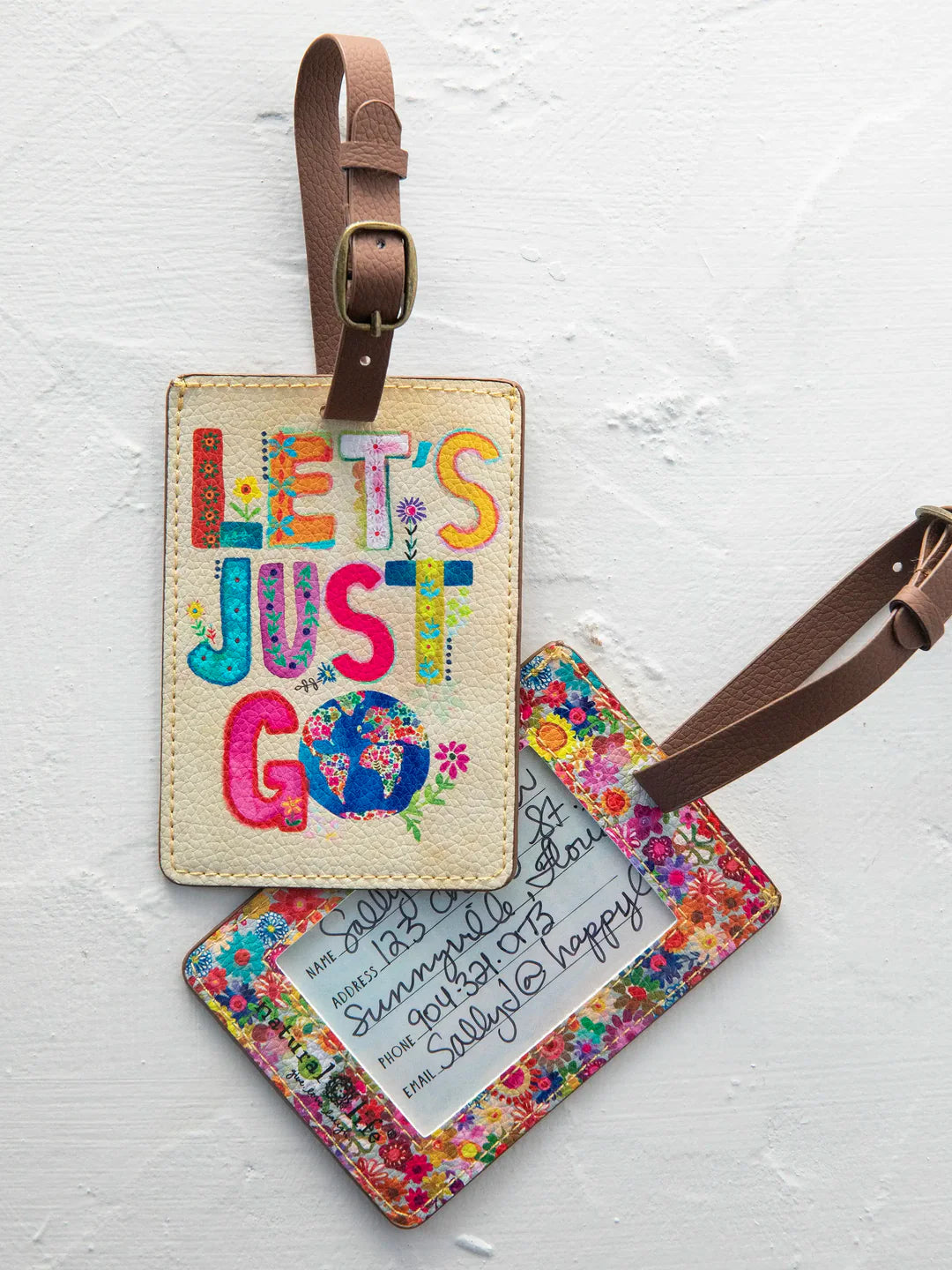 Travel Happy Luggage Tag