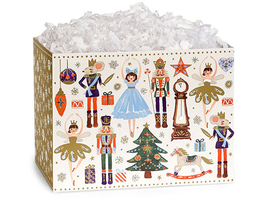 Nutcracker Dance Basket Box Large 10.25x6x7.5"