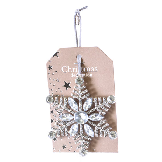 Crystal Cluster Snowflake Ornament