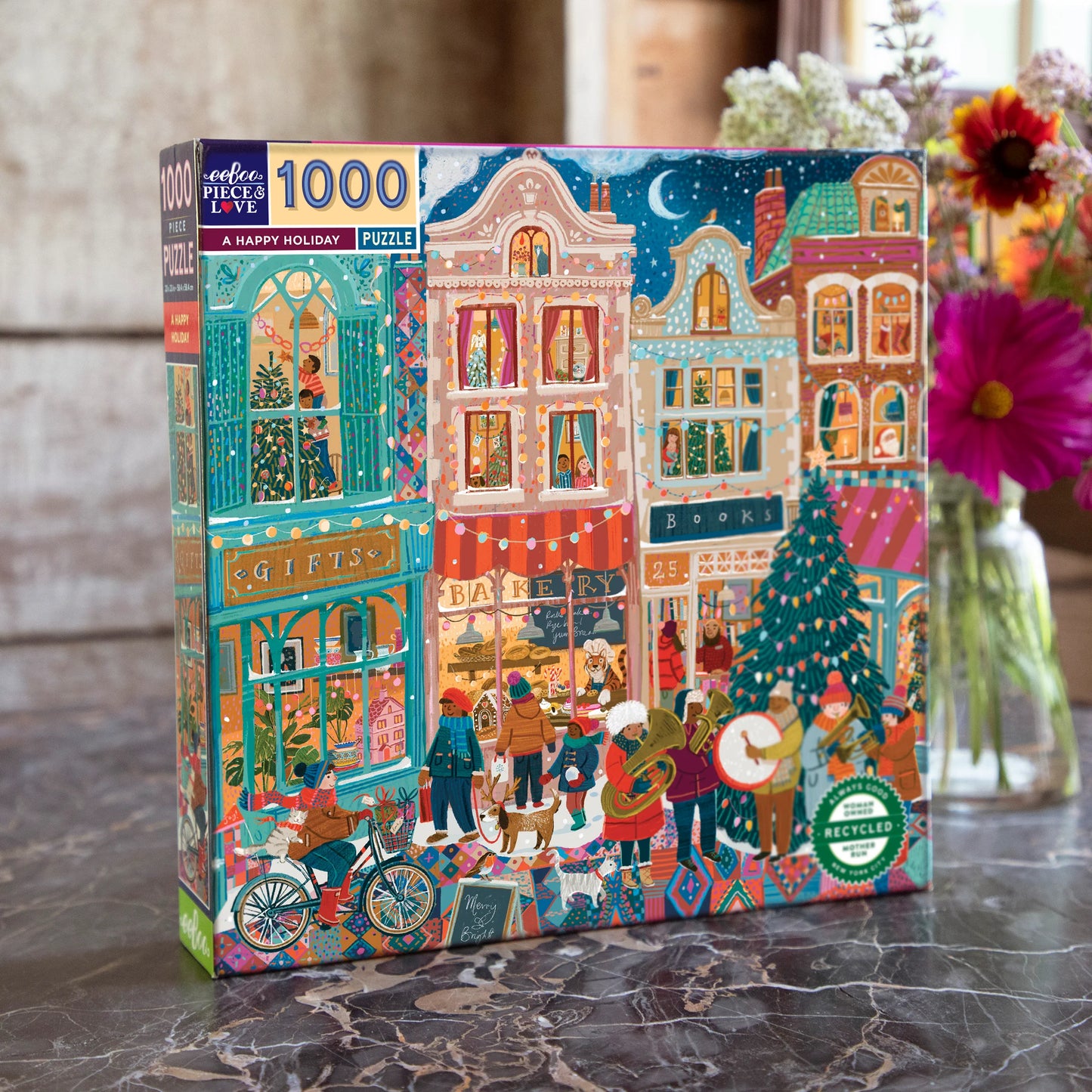 Puzzle -A Happy Holiday 1000 Sq Puzzle