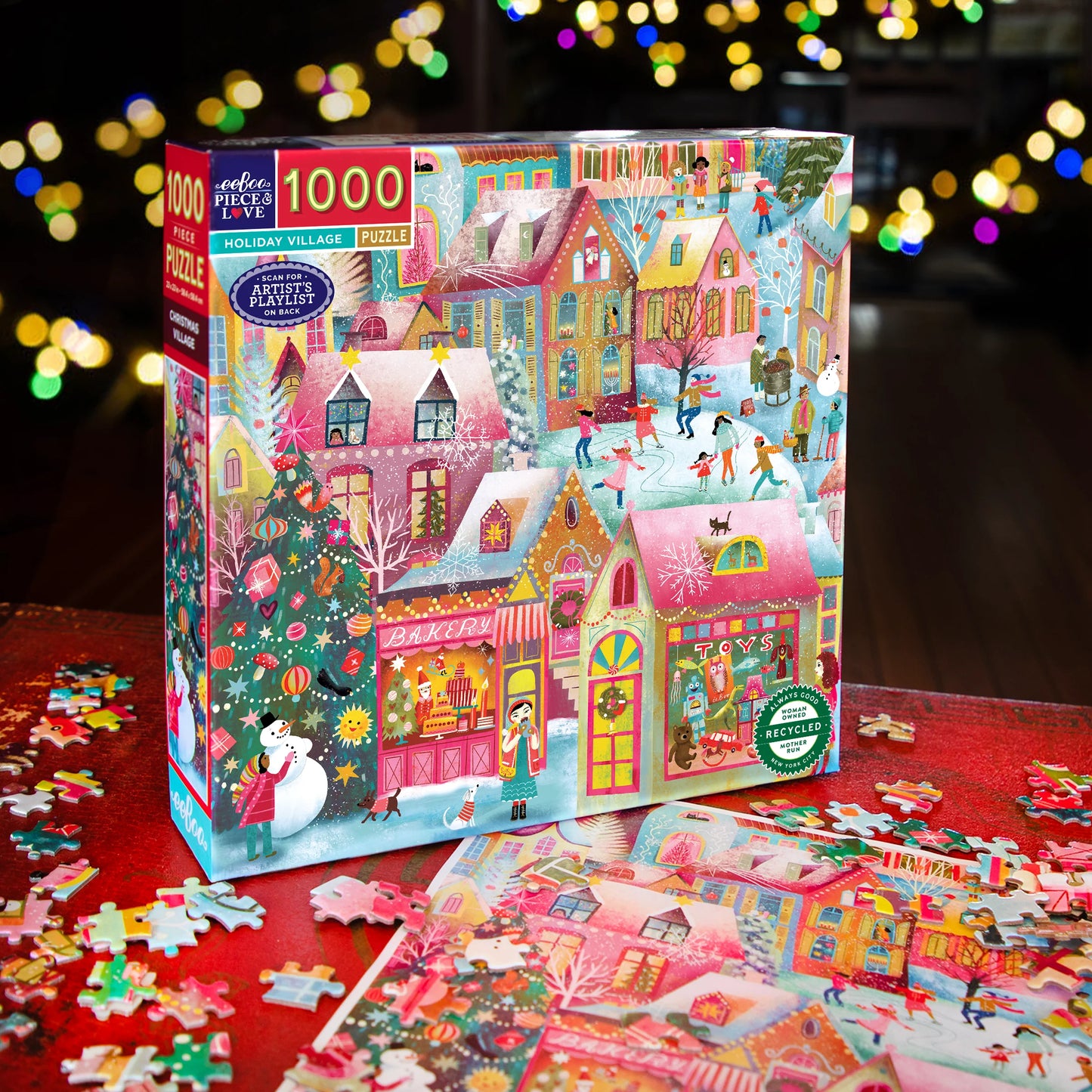 Puzzle -Holiday Village 1000 Piece Puzzle