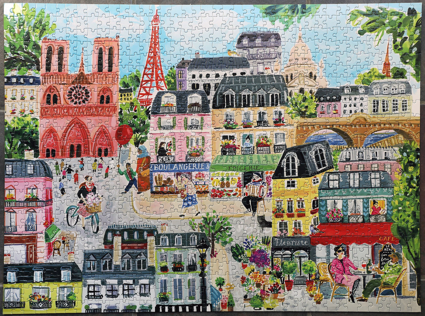 Puzzle -Paris in a Day 1000 Piece Rectangle Puzzle