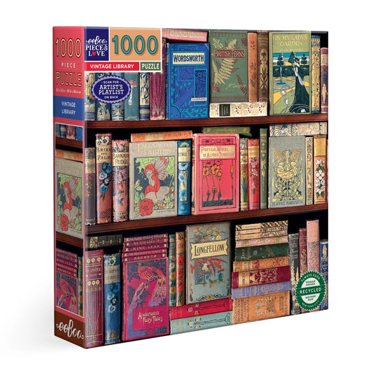 Puzzle -Vintage Library 1000 Sq Puzzle