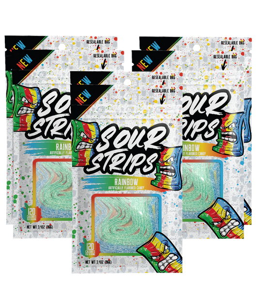 Sour Strips Rainbow 6oz Bag