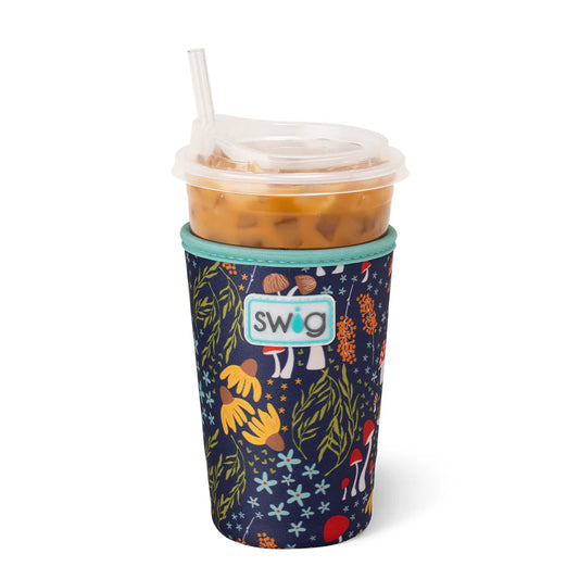 Medium Iced Cup Coolie - Mushroom Meadow