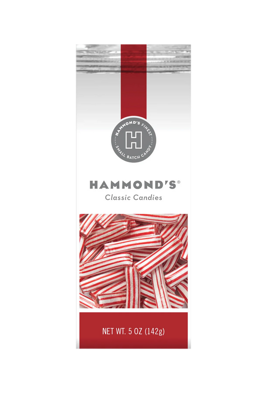HAMMONDS PEPPERMINT STRAWS FILLED WITH CHOCOLATE GIFT BAG BUNDLE