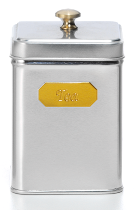 Tin "Tea" silver/gold, 100g