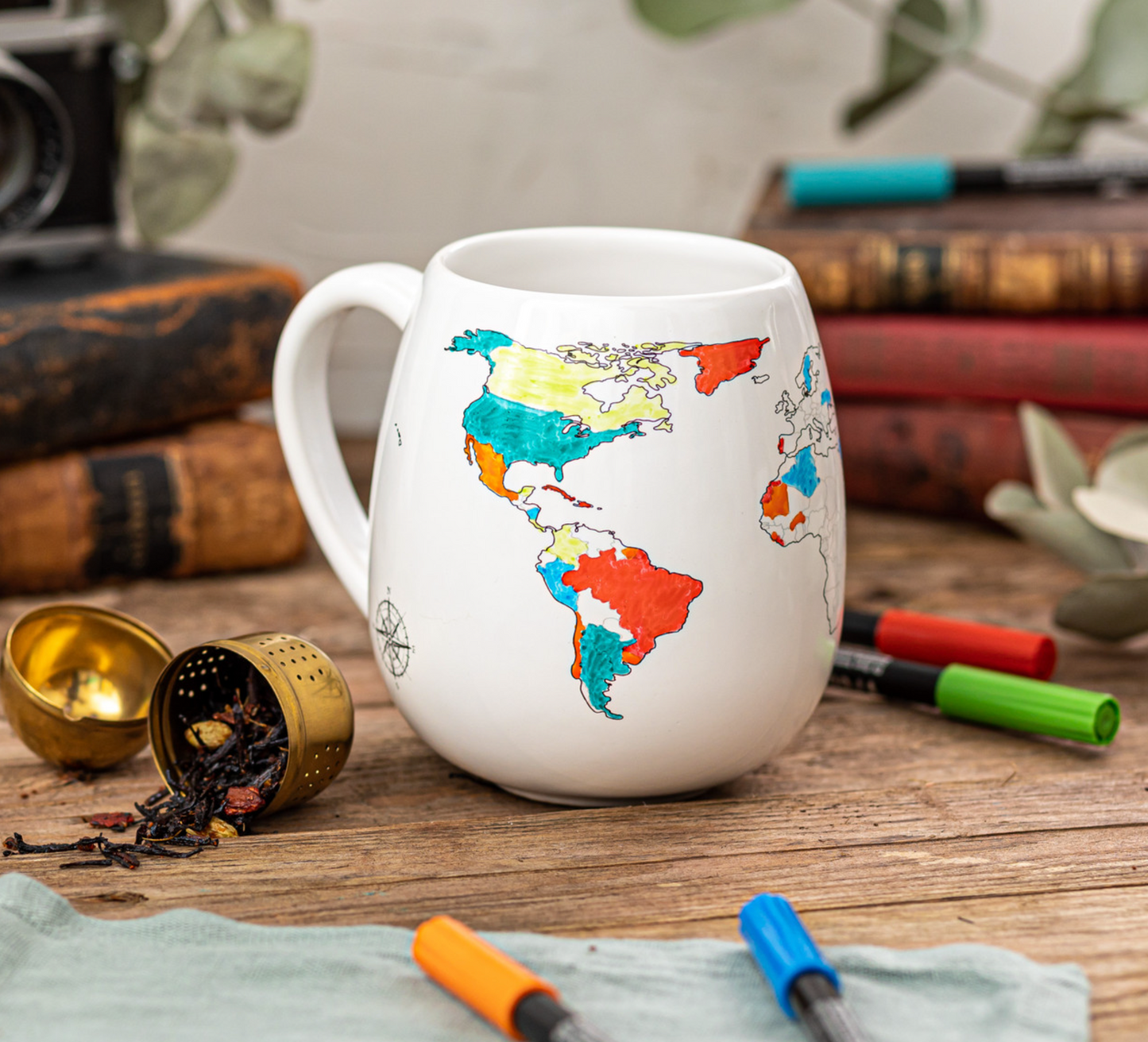World Mug Color In Mug