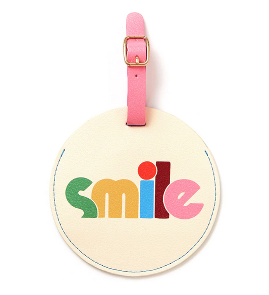 GETAWAY ROUND LUGGAGE TAG - SMILE