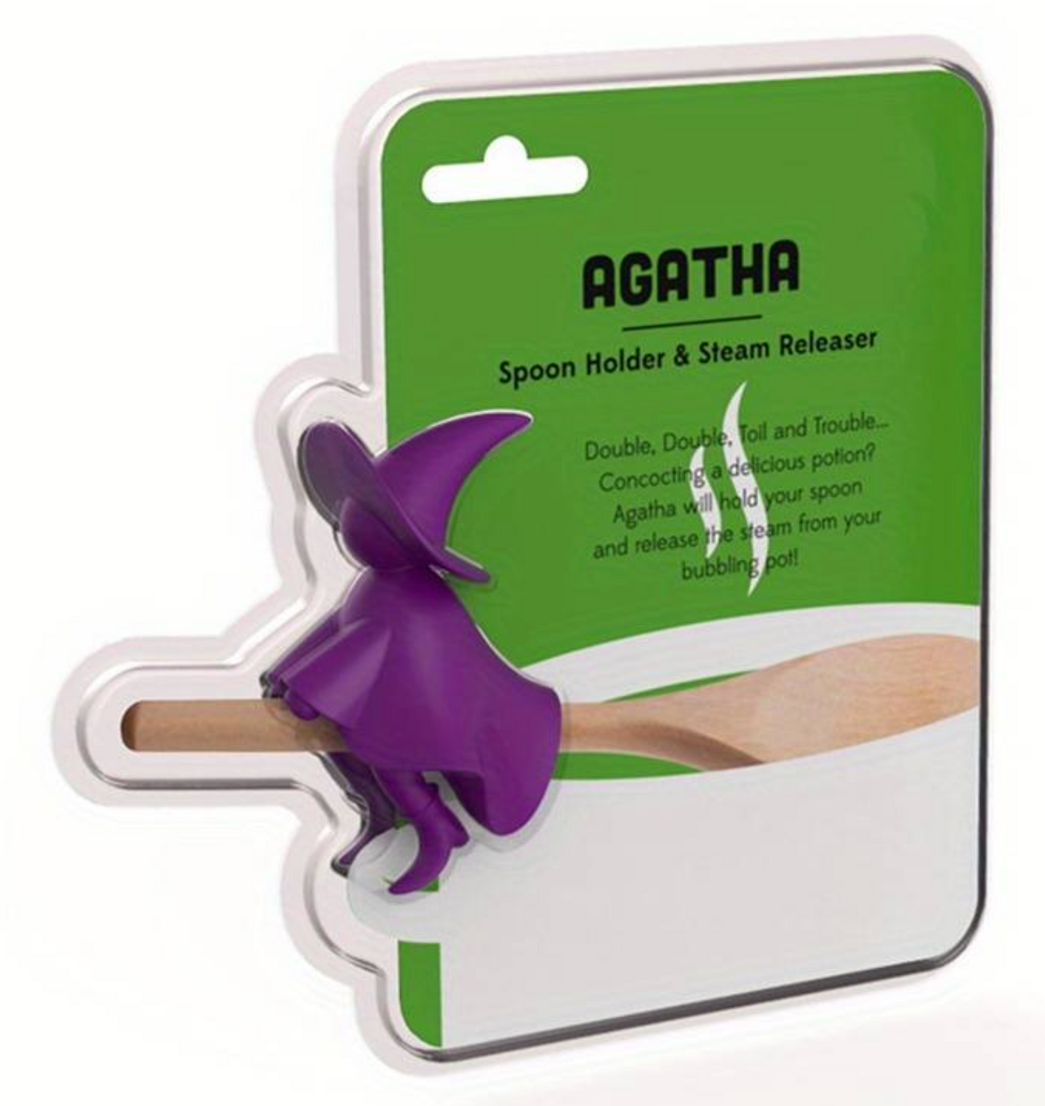 Agatha Spoon holder & steam releaser - Black