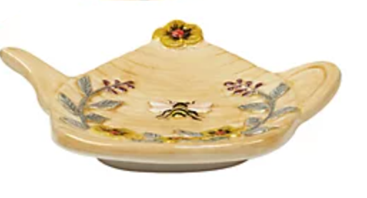 Bee Sweet Dish Ceramic, Multi Colored