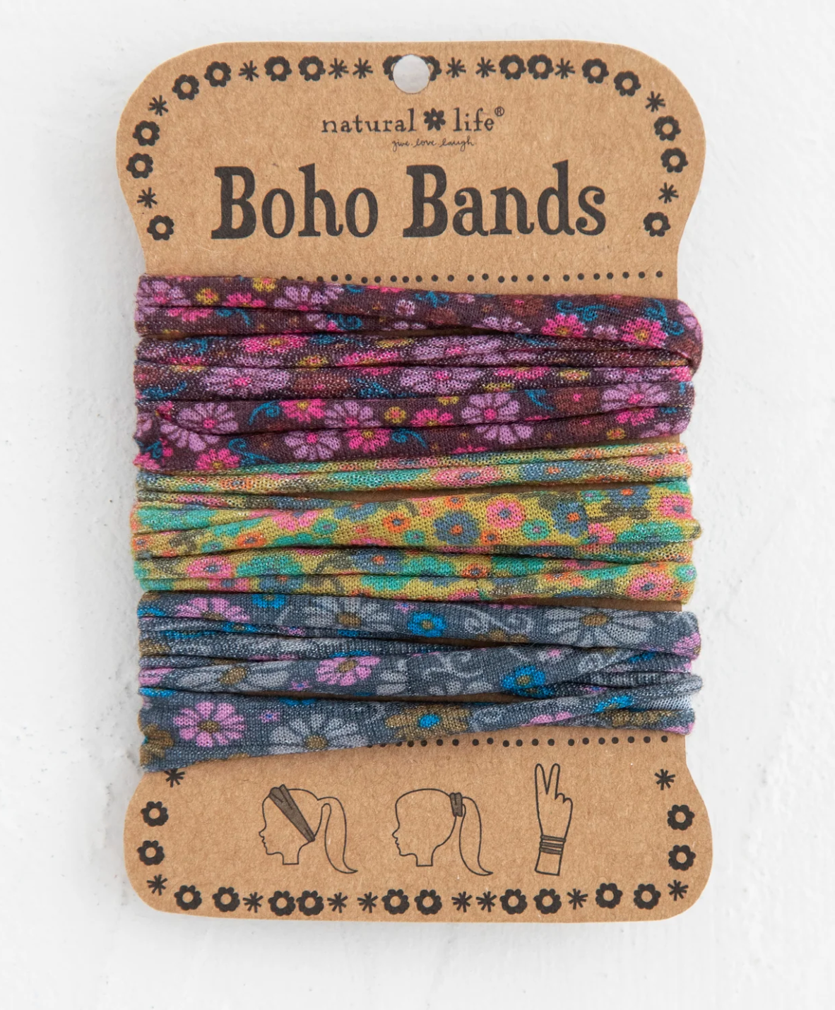 Boho Bands - Violet Mustard Grey Set of 3 (Natural Life)