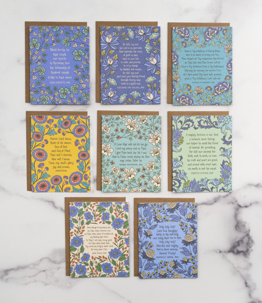 Set of 8 Hymn Greeting Card