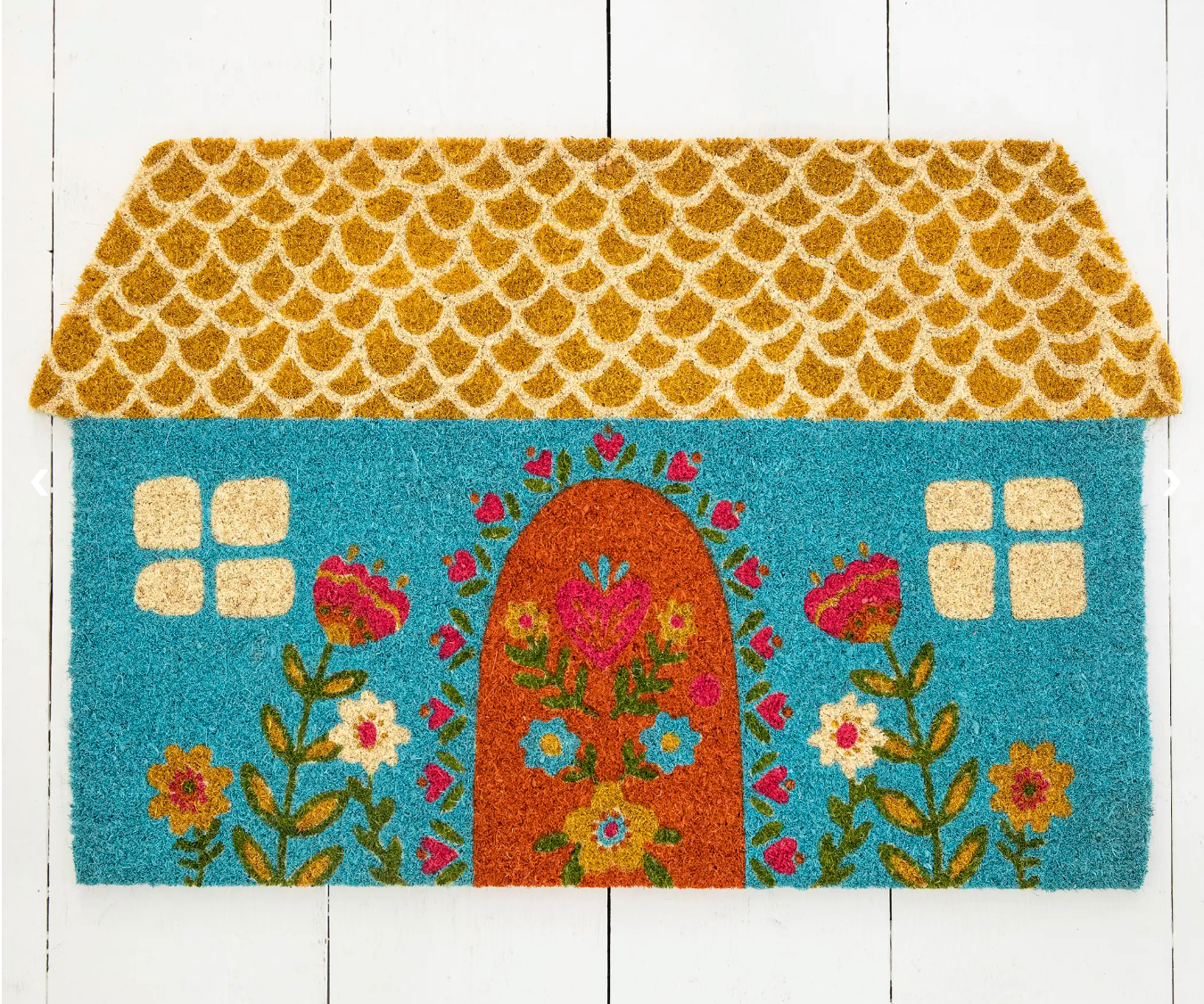 Bungalow Doormat Dusty Blue Co (Natural Life)