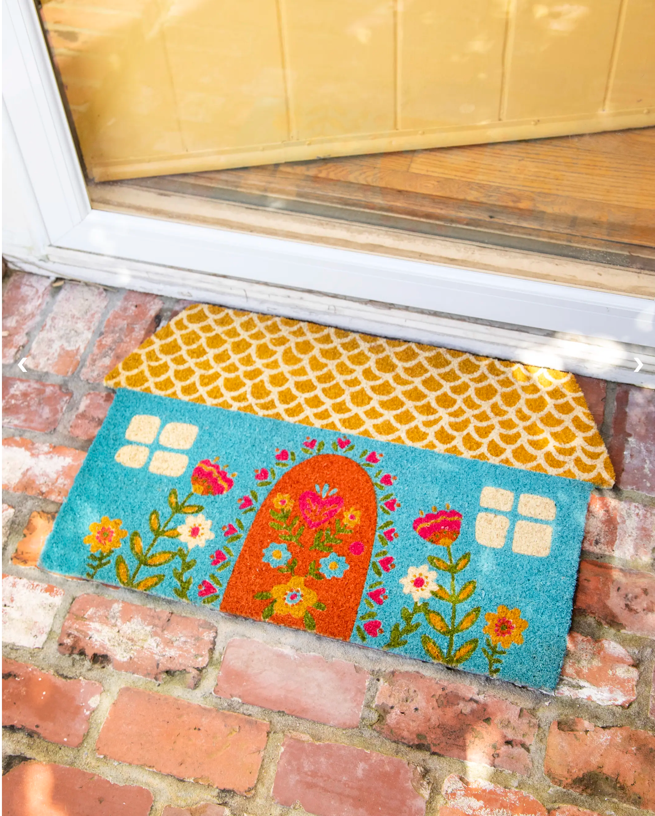 Bungalow Doormat Dusty Blue Co (Natural Life)