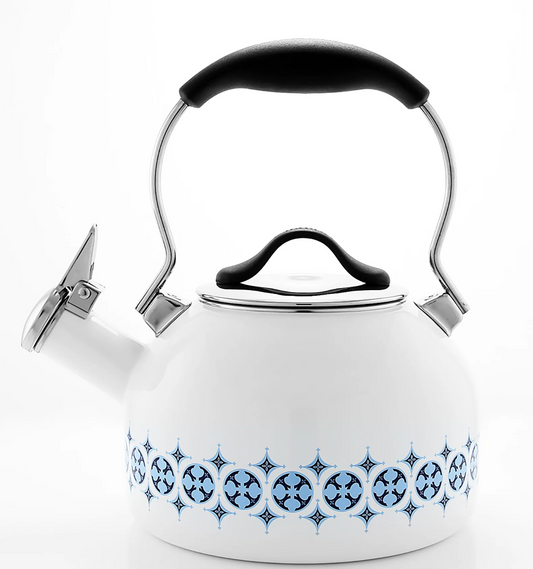 Enamel-on-Steel Talavera Teakettle (1.8 Qt.)