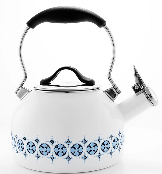 Enamel-on-Steel Talavera Teakettle (1.8 Qt.)