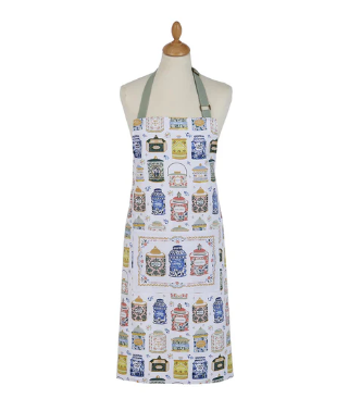 Tea Tins Cotton Apron