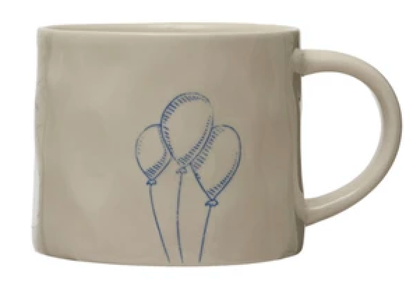 16 oz. Stoneware Mug w/ Wax Relief Image & Secret Image on Bottom, 8 Styles to choose from