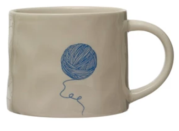 16 oz. Stoneware Mug w/ Wax Relief Image & Secret Image on Bottom, 8 Styles to choose from