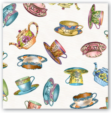 Teacups Luncheon Napkin