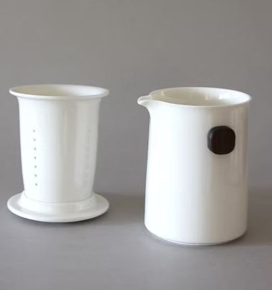 4 Cups Travel Set, White