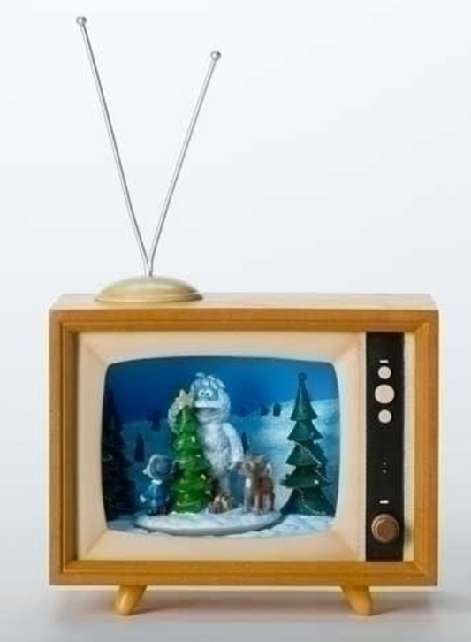6.75"H Lighted Musical TV Rudolph