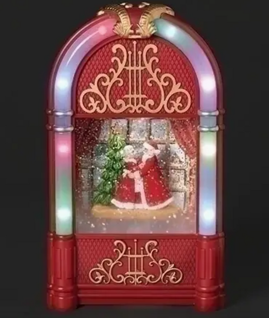 9.75"H Lighted Swirl Jukebox